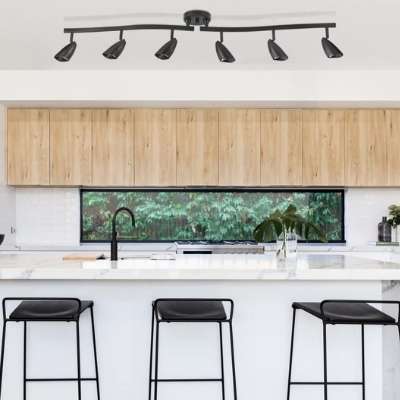 Black track lighting
