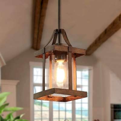 Wood Pendant Light
