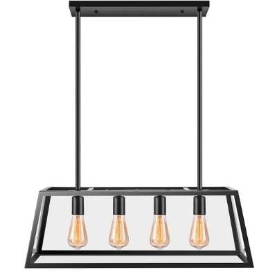 Clear glass pendant lights for kitchen island