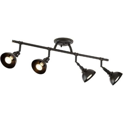 Kira Home Broadway 30" 4-Light Industrial Directional Track Wall/Ceiling Light