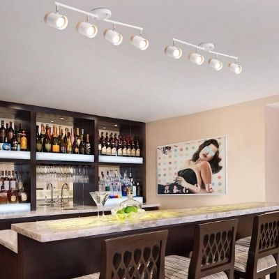 Track Lighting Kit - 4 Lights Ceiling Light GU10 Bulb