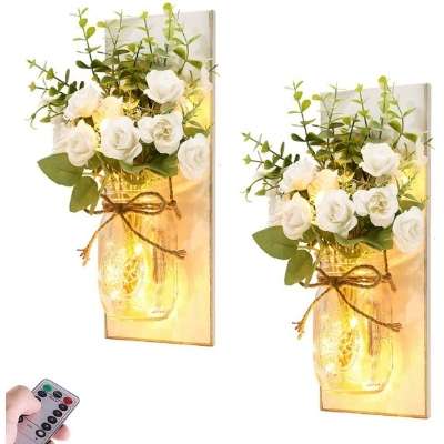 Rustic Wall Sconces Mason Jar Lights