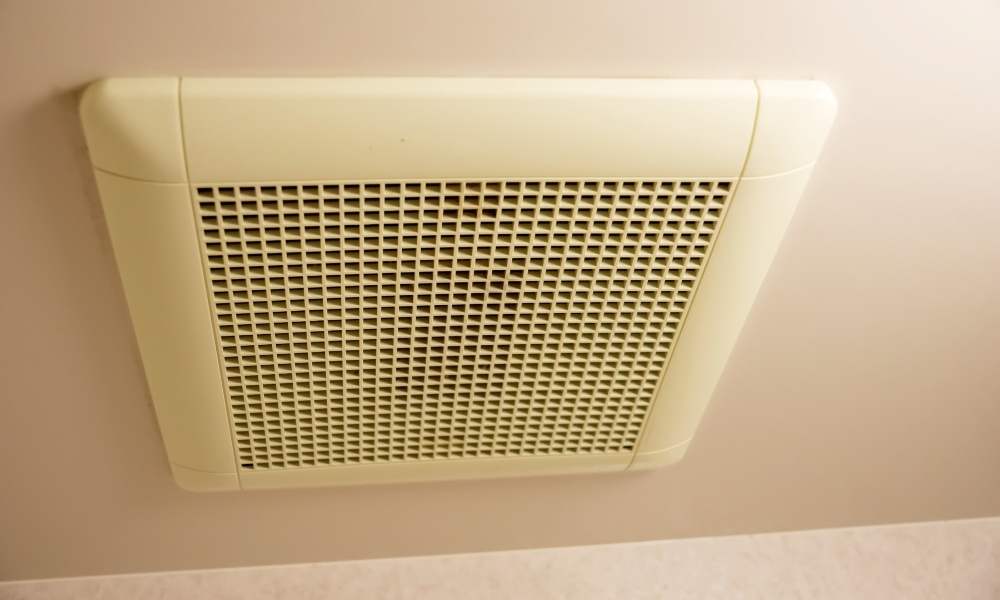 Remove The Fan Grating in Clean Bathroom Exhaust Fan With Light