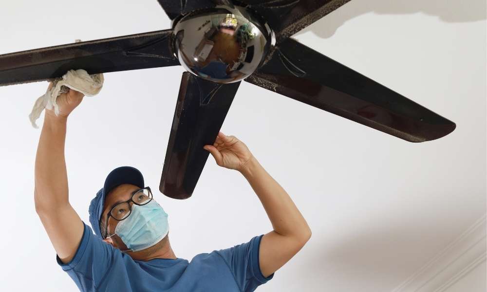 Replacing a light fixture with a ceiling fan