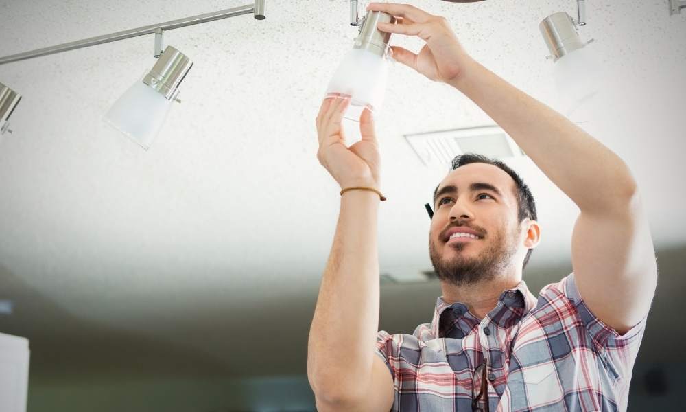 use the new light to install