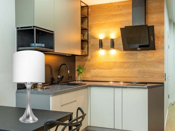 Table Lamp in Low Ceiling Kitchen Lighting Ideas