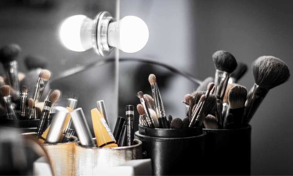 finished a great makeup vanity