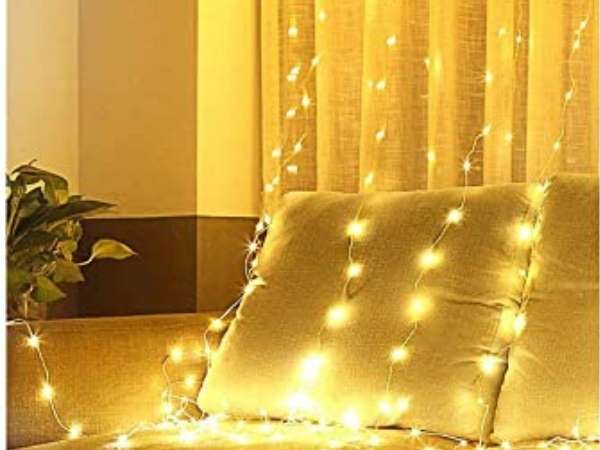 Bedroom Wall Hanging String Lights