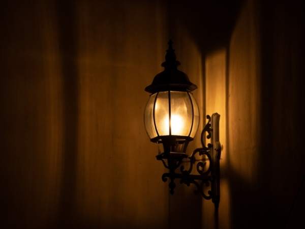 Brass Plug-in Light Fixture in Bedroom Wall Lighting Ideas