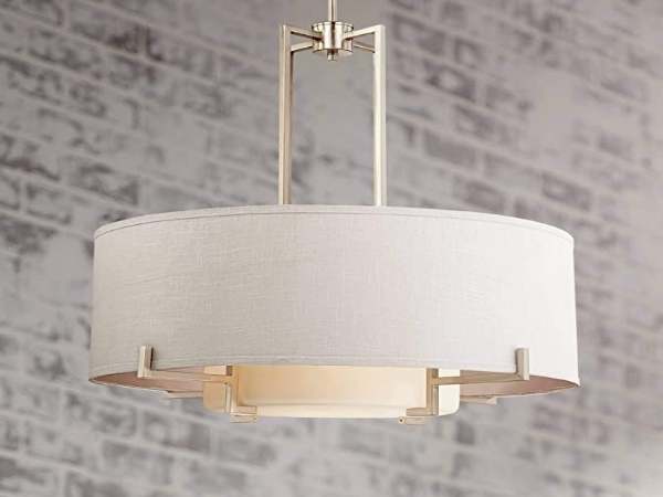 Brushed Nickel Pendant Chandelier