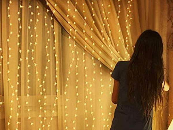 Curtain String Lights For Bedroom