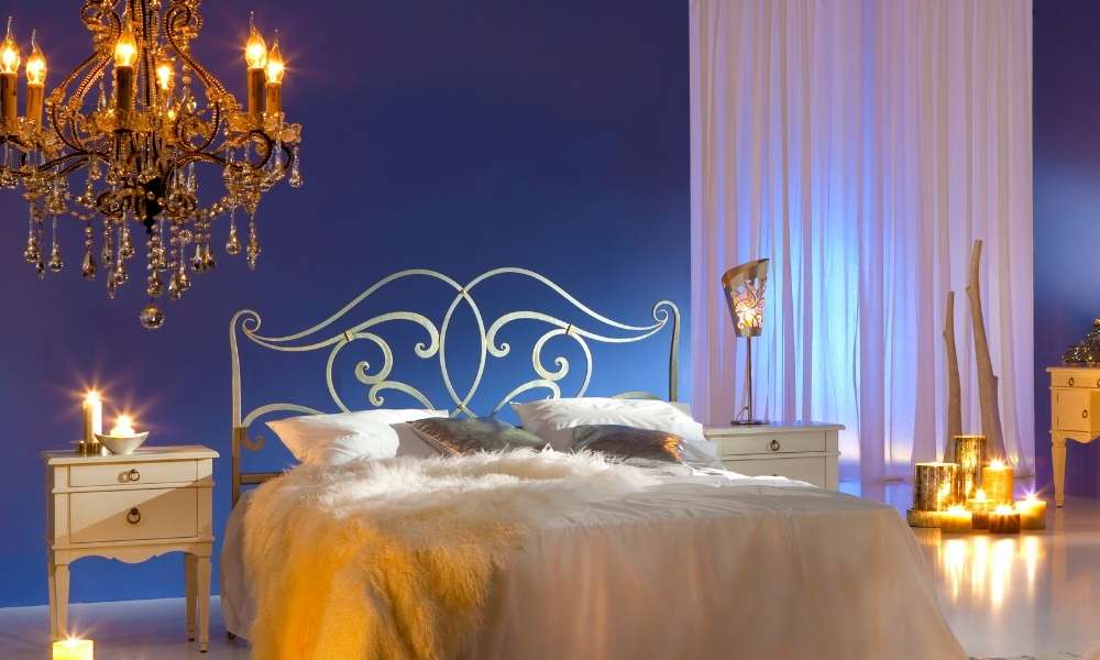 High Coffered Ceiling Light Option in Bedroom Recessed Lighting Ideas