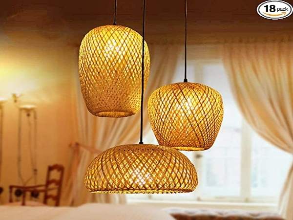 Bamboo Lantern Pendant Bedroom in Small Bedroom Lighting Ideas