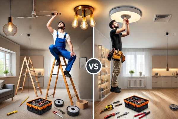 Hiring a Professional vs. DIY: When To Call in an Expert for Ceiling Light Installation