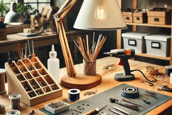 Prepare Your Work Area for Lamp Making