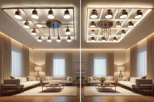 Installing a Ceiling Light: Single Fixture vs. Multiple Fixtures