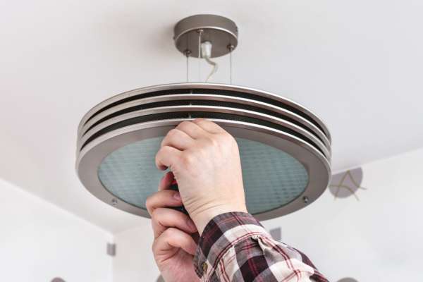 Installing the New Ceiling Light
