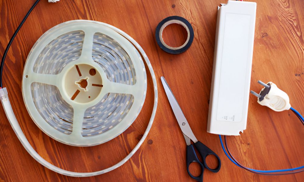 how to hardwire led strip lights to a wall switch