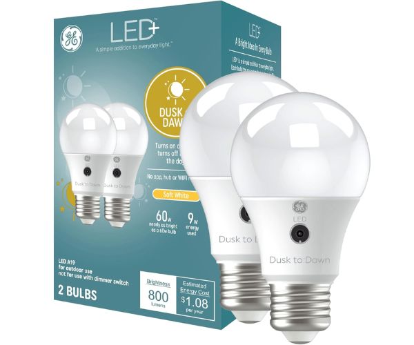 01. GE LED+ A19 Dusk To Dawn LED Light Bulbs Review