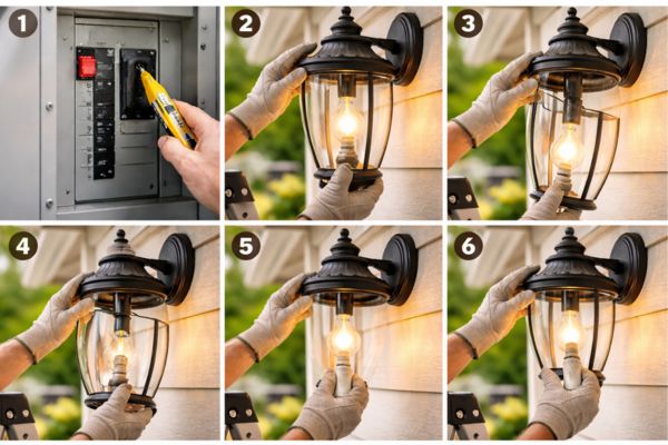 How To Open Outdoor Light Fixture To Change Bulb (Step-by-Step)