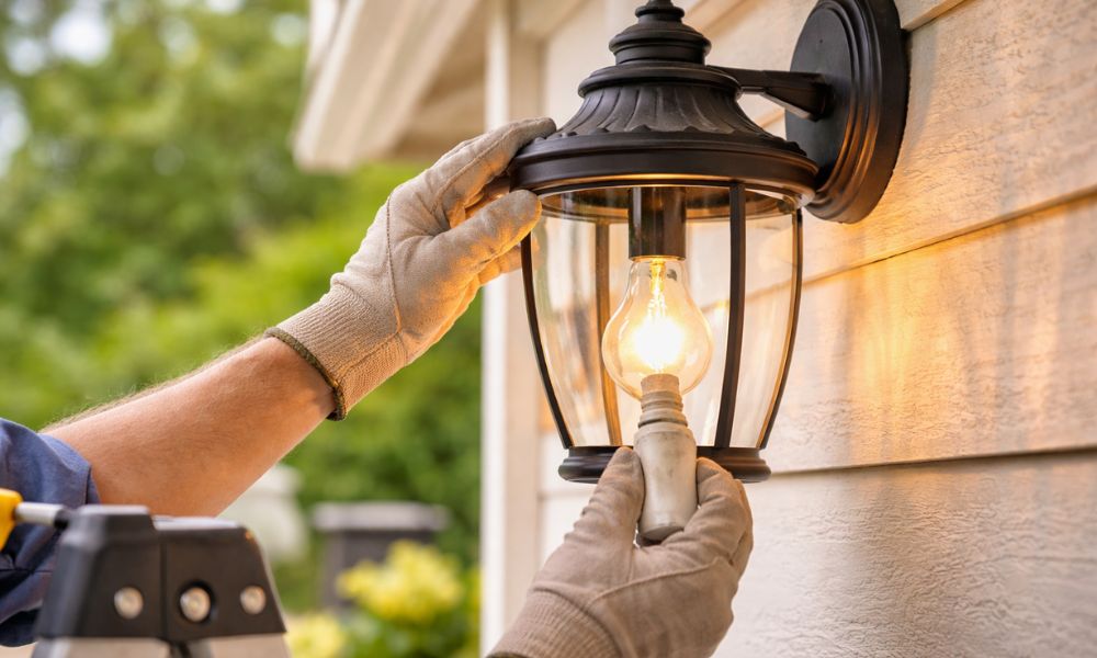 How To Open Outdoor Light Fixture To Change Bulb