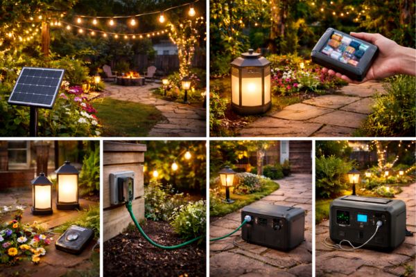 6 Smart Ways To Power Outdoor Lights Without An Outlet