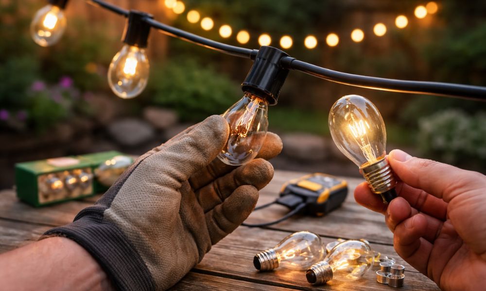 How To Replace Bulbs In Outdoor String Lights