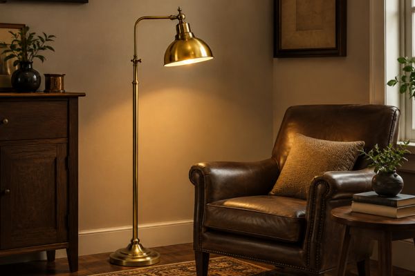 Best Places To Use A Vintage Brass Floor Lamp