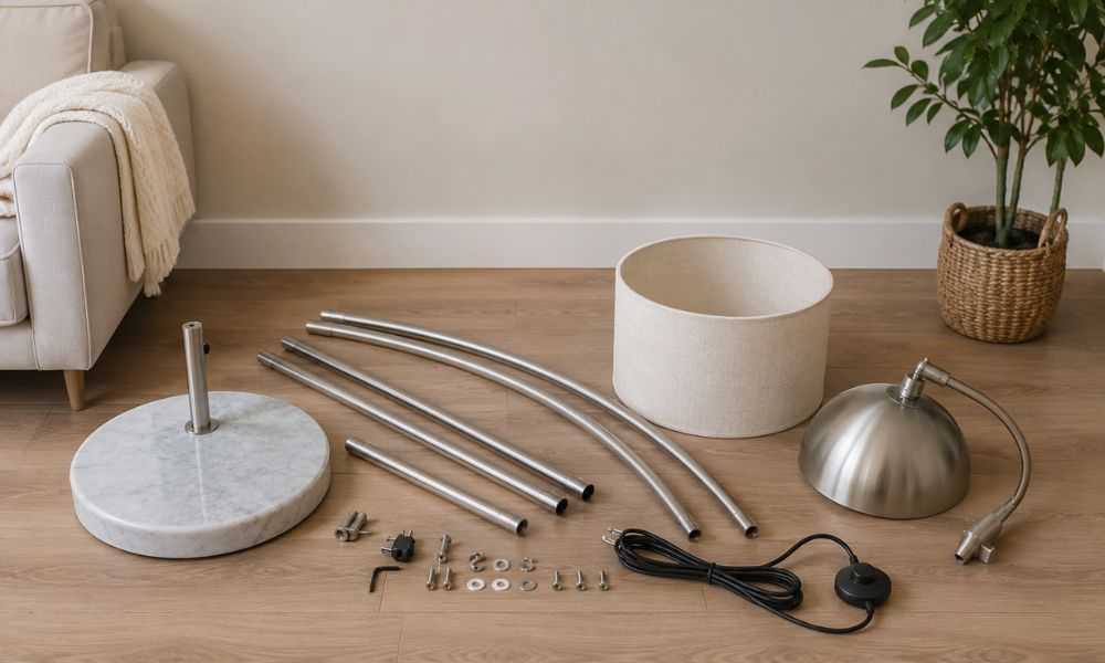 How To Assemble Arc Floor Lamp