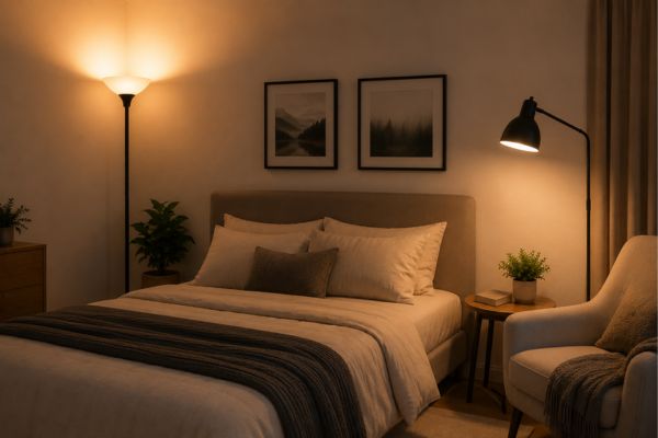 Torchiere Vs Floor Lamp For Bedroom