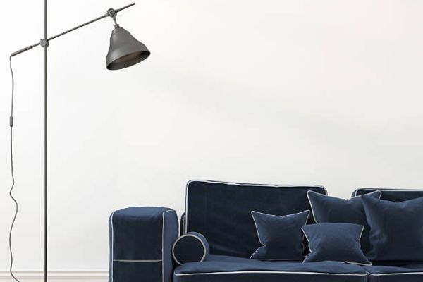 Best Rooms For A Navy Leather Floor Lamp Adjustable
